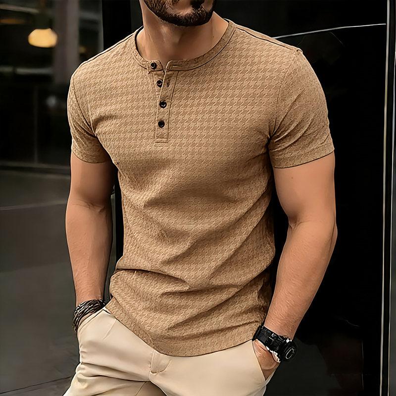 Men s Summer Houndstooth Waffle Solid Hip Hop T-Shirt Henry Collar Casual Button Short Sleeve Fashion Streetwear Basic Top Tees XXL кавовий
Men s Summer Houndstooth Waffle Solid Hip Hop T-Shirt Henry Collar Casual Button Short Sleeve Fashion Streetwear Basic Top Tees XXL кавовий