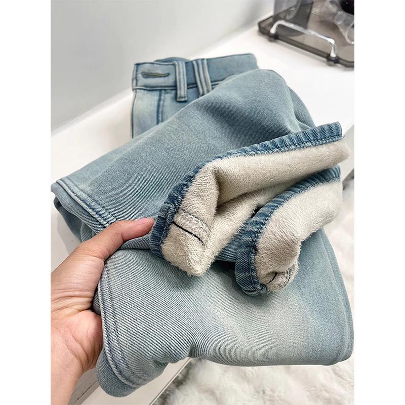 Women s Light Blue High-Waist Fleece-Lined Wide-Leg Jeans - Plus Size, Slimming, Ideal for Pear-Shaped Body XL
Women s Light Blue High-Waist Fleece-Lined Wide-Leg Jeans - Plus Size, Slimming, Ideal for Pear-Shaped Body XL