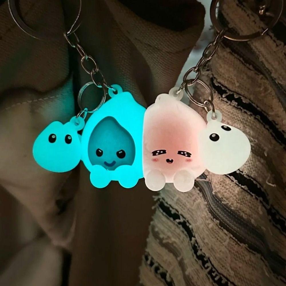 Hanging Accessory Glow-in-the-dark keychain Animal Couple Keyring Magnetic Suction Keychain Gift 1 pair
Hanging Accessory Glow-in-the-dark keychain Animal Couple Keyring Magnetic Suction Keychain Gift 1 pair