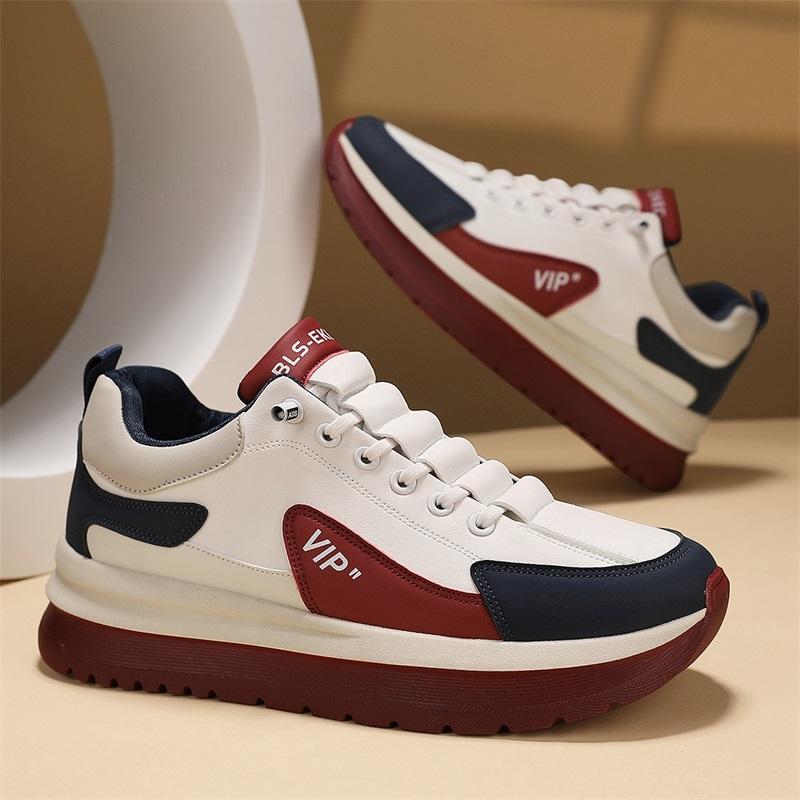 Мужские кроссовки на платформе из кожи, повседневные спортивные кроссовки, модная обувь для ходьбы, трендовые дизайнерские туфли с вулканизированной подошвой, мужская обувь 44
Мужские кроссовки на платформе из кожи, повседневные спортивные кроссовки, модная обувь для ходьбы, трендовые дизайнерские туфли с вулканизированной подошвой, мужская обувь 44