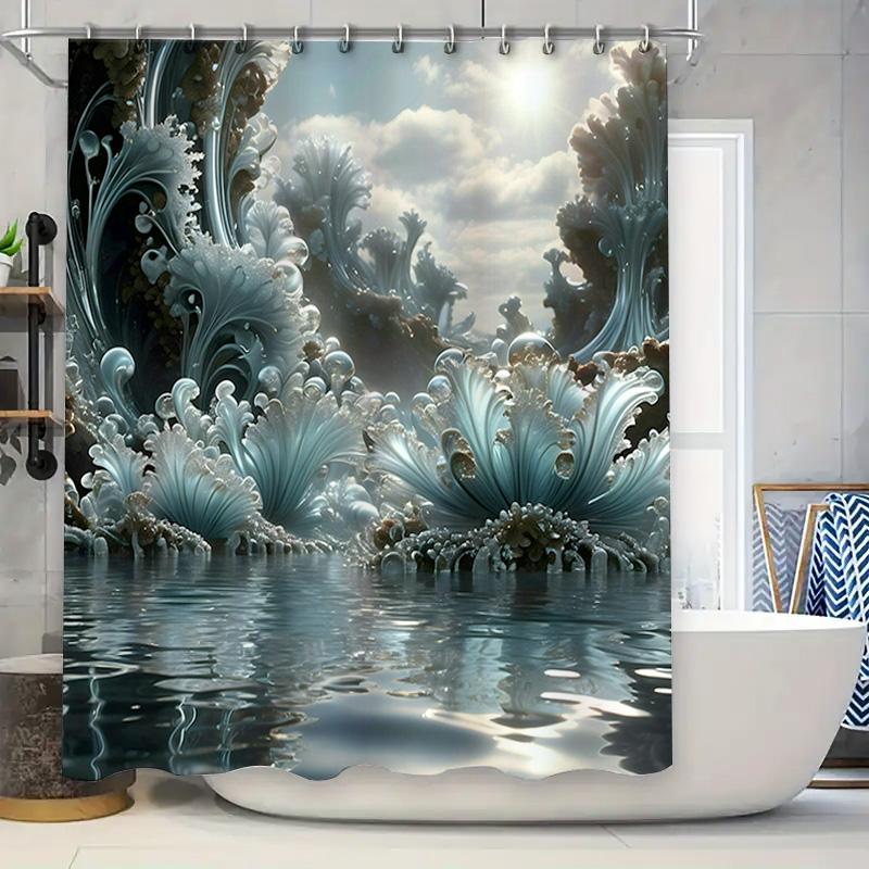 Fantasy Blue Fractal Shower Curtain Waterproof Home Decor Bath Rug Decoration For Bathroom W60H190(CM)-1 Pcs
Fantasy Blue Fractal Shower Curtain Waterproof Home Decor Bath Rug Decoration For Bathroom W60H190(CM)-1 Pcs