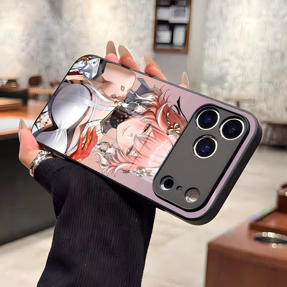 Changli Cute Wuthering Waves Phone Case For IPhone 17 Air 16 E Pro Max 15 14 13 Mini 12 Pro 11 Max Plus Black Glass Cover iPhone 15ProMax
Changli Cute Wuthering Waves Phone Case For IPhone 17 Air 16 E Pro Max 15 14 13 Mini 12 Pro 11 Max Plus Black Glass Cover iPhone 15ProMax