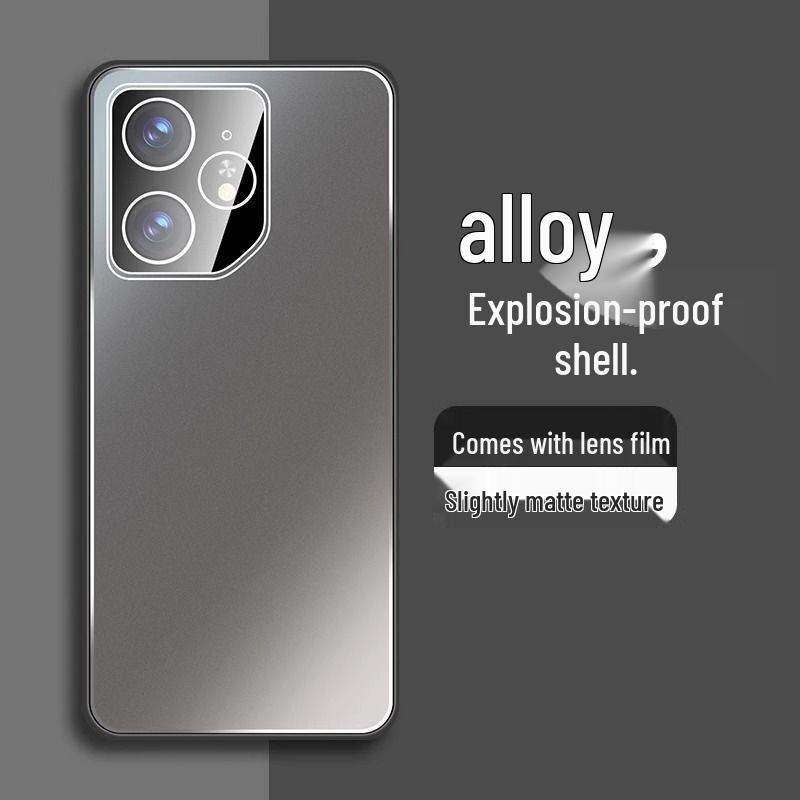 Realme Neo7 Frosted Metal Phone Case with Ring Stand, Lens Film, Soft Edges, and Anti-Fall Protection realme Neo7
Realme Neo7 Frosted Metal Phone Case with Ring Stand, Lens Film, Soft Edges, and Anti-Fall Protection realme Neo7