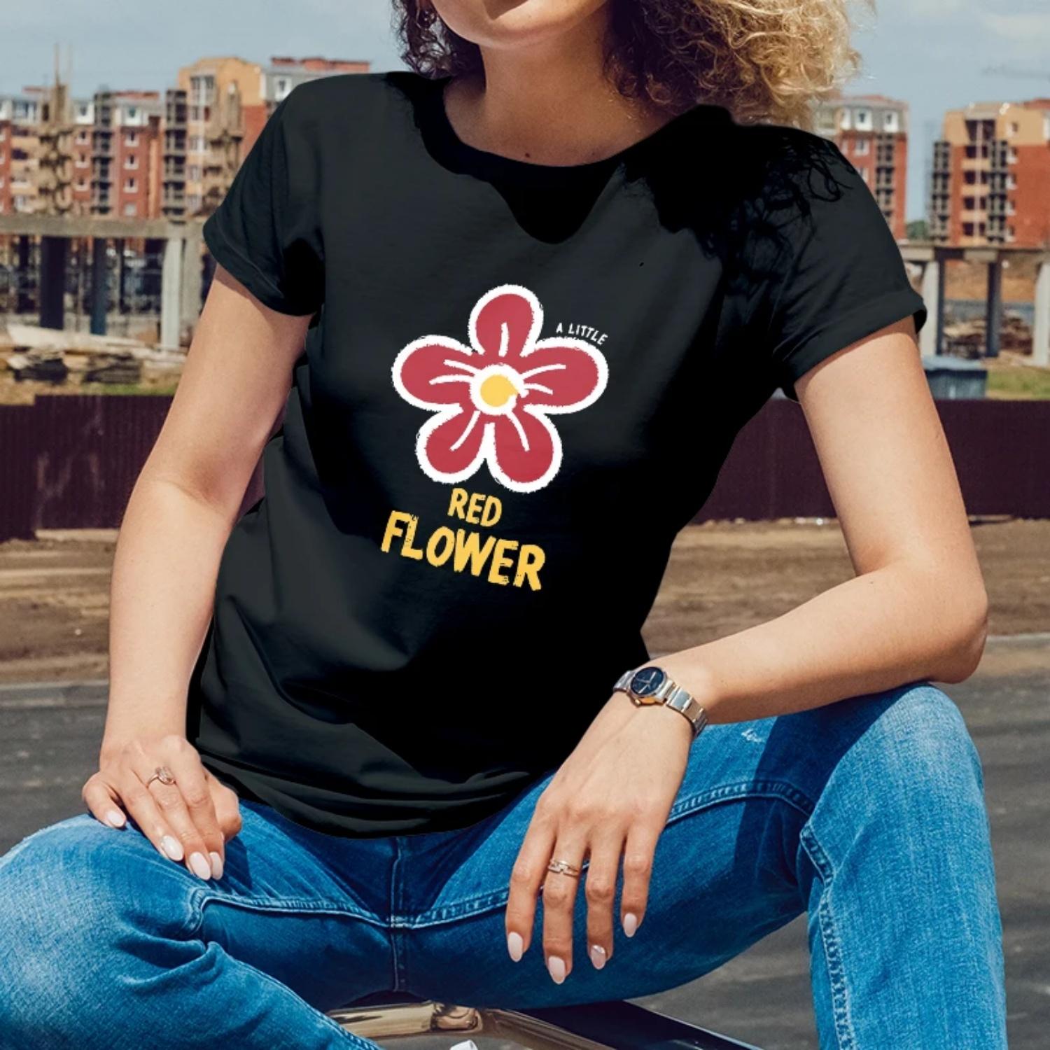 SummerWomensShortSleeve CottonTShirtRedFlowerPrint for Outdoor Summer Activities YoungWomenwithaStylish VibrantStyle S чёрный
SummerWomensShortSleeve CottonTShirtRedFlowerPrint for Outdoor Summer Activities YoungWomenwithaStylish VibrantStyle S чёрный