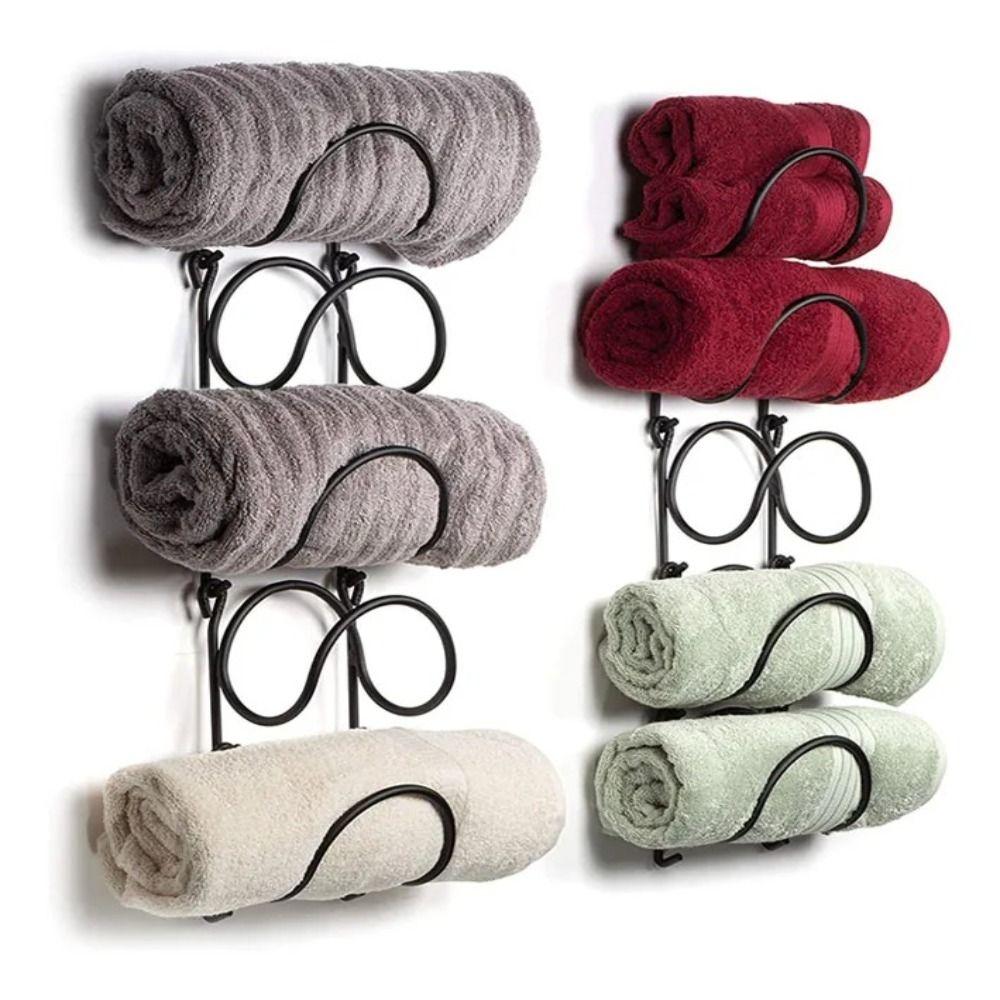 Hanger Storager Towel Storage Rack Space-Saving Clothes Hanging Organizer Wine Rack Laundry Black-1Layer
Hanger Storager Towel Storage Rack Space-Saving Clothes Hanging Organizer Wine Rack Laundry Black-1Layer