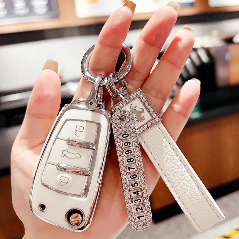Car accessories - New Suitable for Q3 Car Key Cover with Plated Silver Edge Q7/A8 Key Cover Pu Protective Cover Interior Accessories Key Case
Car accessories - New Suitable for Q3 Car Key Cover with Plated Silver Edge Q7/A8 Key Cover Pu Protective Cover Interior Accessories Key Case