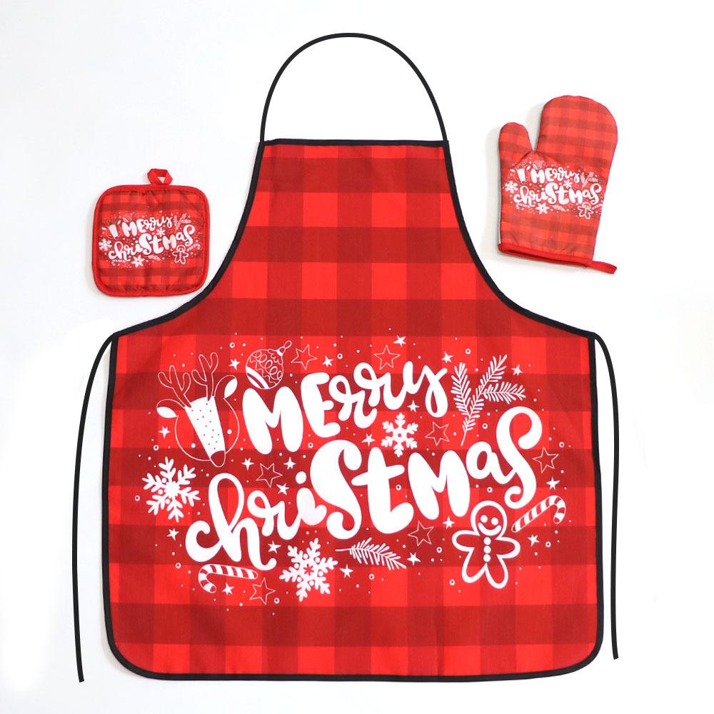 1set Christmas Apron Kitchen Baking Microwave Anti-hot Gloves Mat Oven Mitts Christmas Baking Tools Xmas Gift Kerst Noel 2024
1set Christmas Apron Kitchen Baking Microwave Anti-hot Gloves Mat Oven Mitts Christmas Baking Tools Xmas Gift Kerst Noel 2024