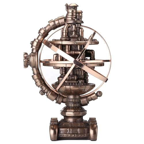 Veronese Design 7 1/8 Inch Tall Steampunk Mechanicus Gyroscope Resin Sculpture Bronze Finish
Veronese Design 7 1/8 Inch Tall Steampunk Mechanicus Gyroscope Resin Sculpture Bronze Finish