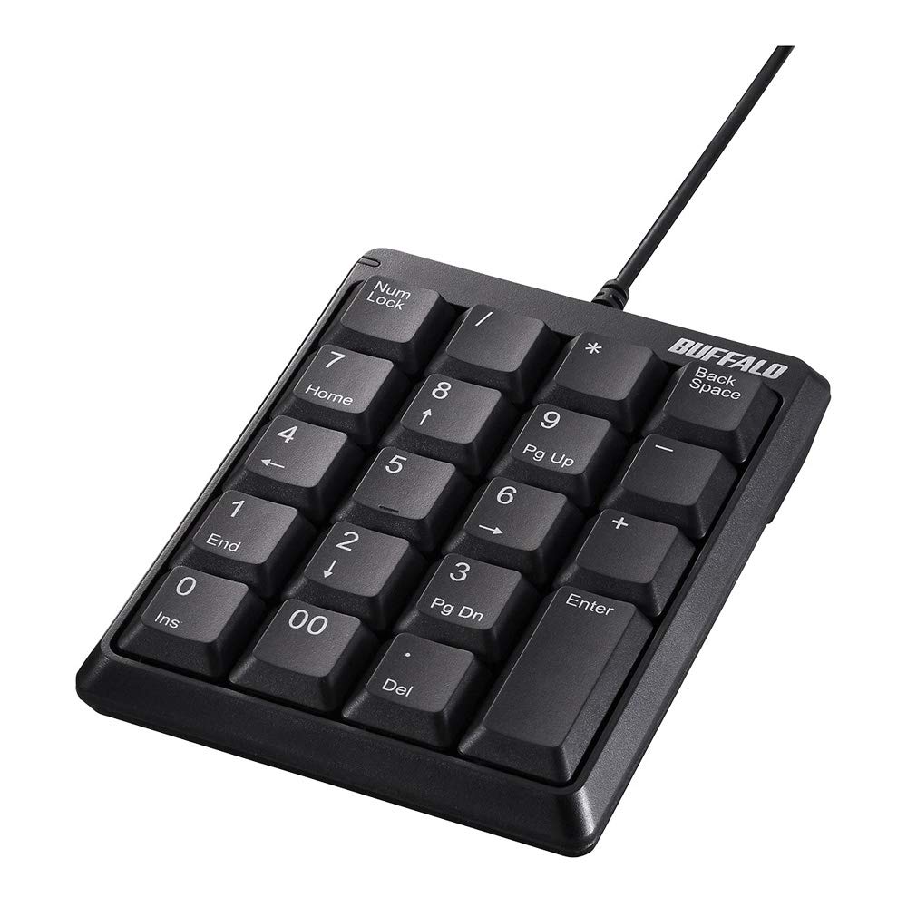 Buffalo BUFFALO Wired Compact Numeric BSTK110BK Keyboard, Black, чорний
Buffalo BUFFALO Wired Compact Numeric BSTK110BK Keyboard, Black, чорний