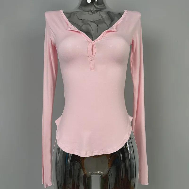 Южная Корея Тондэмун: Приятная на ощупь сексуальная футболка с полуоткрытым воротником и длинными рукавами One Size розовый
Южная Корея Тондэмун: Приятная на ощупь сексуальная футболка с полуоткрытым воротником и длинными рукавами One Size розовый