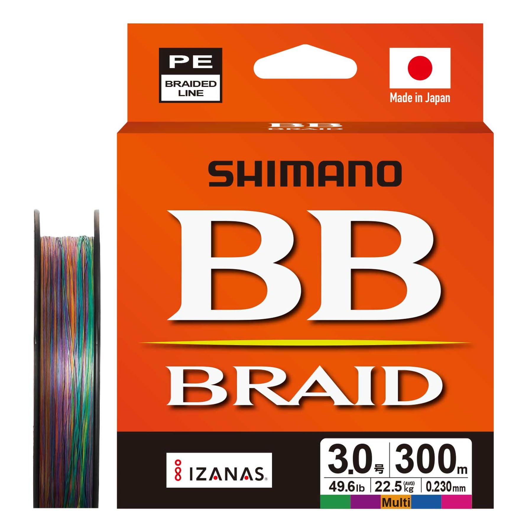 Shimano PE BB Multicolor Line, Braid, 300m, LD-M74Y, 3.0,
Shimano PE BB Multicolor Line, Braid, 300m, LD-M74Y, 3.0,