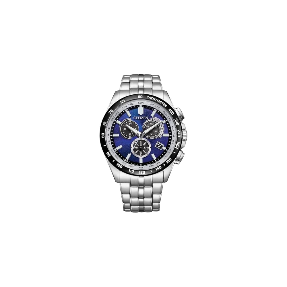 Citizen Collection CB5874-81L Chronograph Eco-Drive Watch Men s Unite with Blue Solar Powered Waterproof Silver Blue
Citizen Collection CB5874-81L Chronograph Eco-Drive Watch Men s Unite with Blue Solar Powered Waterproof Silver Blue