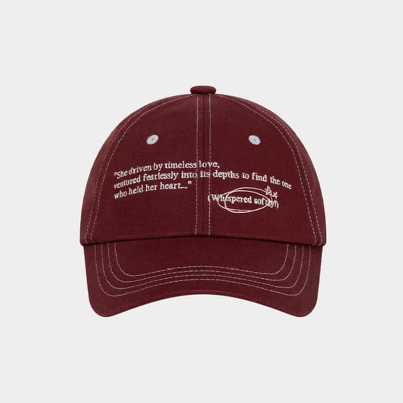 KISYNING Timeless Love Ball Cap (Wine) wine
KISYNING Timeless Love Ball Cap (Wine) wine