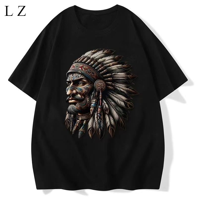 Motorcycle Western Primitive Versatile T-Shirt Men s and Women s Loose Crew Neck Street Style Casual Half-Sleeve Crew Neck Top 4XL
Motorcycle Western Primitive Versatile T-Shirt Men s and Women s Loose Crew Neck Street Style Casual Half-Sleeve Crew Neck Top 4XL