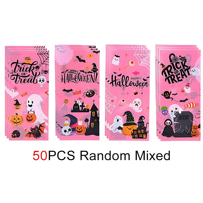 50/100PCS Halloween Candy Bag Creative Pink Zip Tie Flat Pocket Festival Atmosphere Ghost Pumpkin Decorate Biscuit Gift Bags ZYF
50/100PCS Halloween Candy Bag Creative Pink Zip Tie Flat Pocket Festival Atmosphere Ghost Pumpkin Decorate Biscuit Gift Bags ZYF