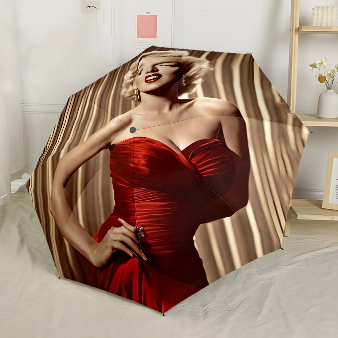 Marilyn Monroe Iconic Style Portable Automatic Umbrella Compact & Durable 8-Rib Design Sturdy Construction Travel Essential Compact Folding Umbrella
Marilyn Monroe Iconic Style Portable Automatic Umbrella Compact & Durable 8-Rib Design Sturdy Construction Travel Essential Compact Folding Umbrella