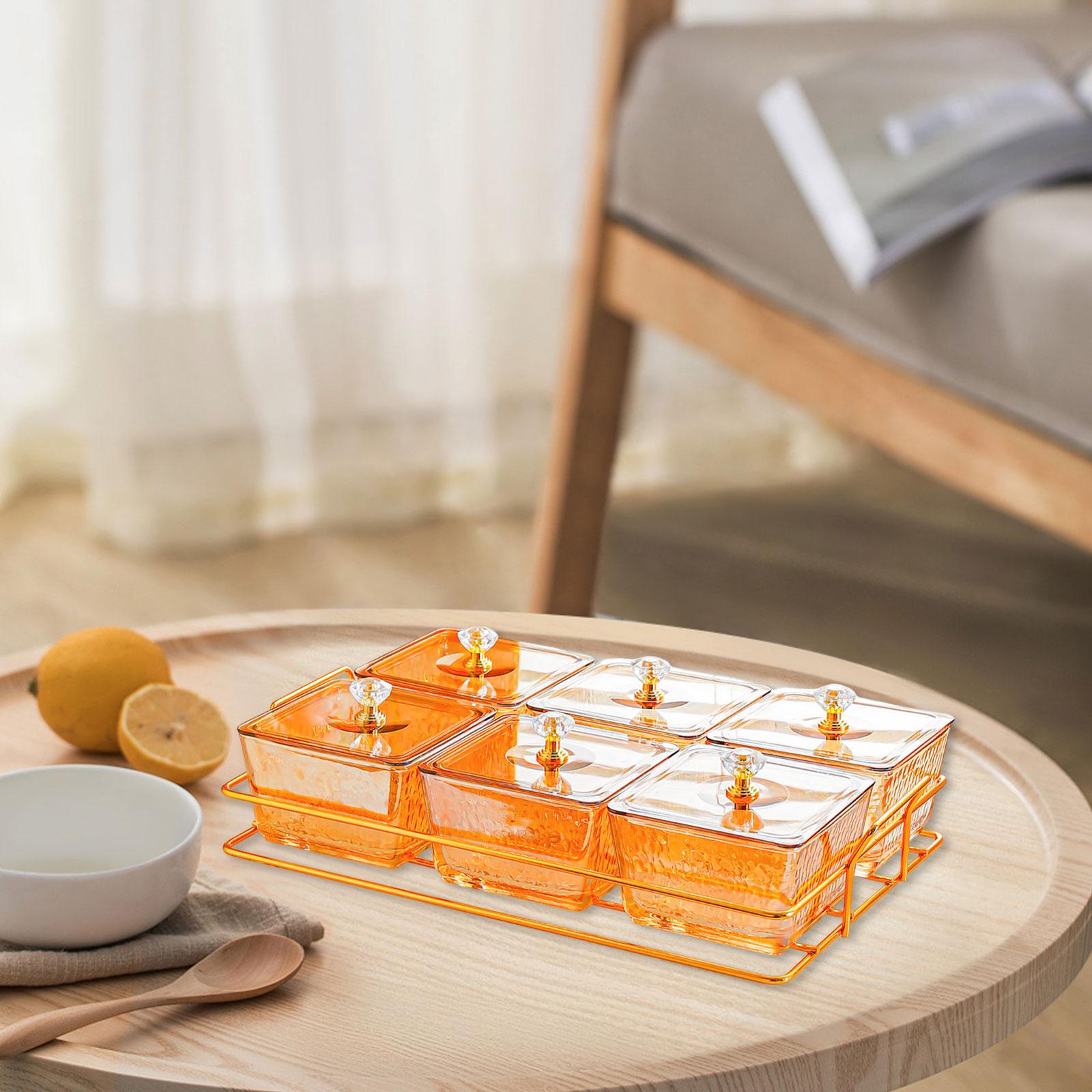 Multifunctional Divided Serving Tray Plastic Snack Dish with Compartments Food Storage Box for Home Dining Party помаранчевий
Multifunctional Divided Serving Tray Plastic Snack Dish with Compartments Food Storage Box for Home Dining Party помаранчевий