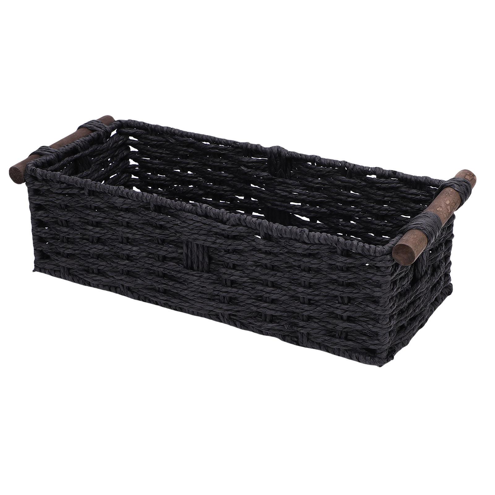 Paper Rope Storage Basket Handmade Woven Decorative Storage Bin Toilet Tank Topper Paper Basket for Shelves Countertop чёрный
Paper Rope Storage Basket Handmade Woven Decorative Storage Bin Toilet Tank Topper Paper Basket for Shelves Countertop чёрный