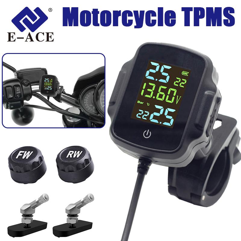 E-ACE Motorcycle TPMS Tire Pressure Monitoring System Temperature Alarm LCD Colorful Display Moto Tyre Alarm Systems K05-External
E-ACE Motorcycle TPMS Tire Pressure Monitoring System Temperature Alarm LCD Colorful Display Moto Tyre Alarm Systems K05-External