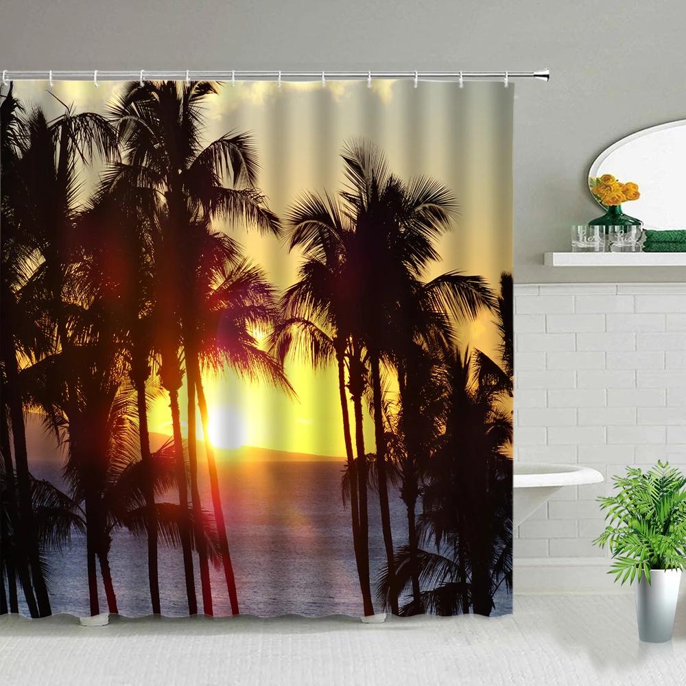 Sunlight Ocean Beach Shower Curtain Waterproof Fabric Bathroom Curtains Sunset Dusk Sea Landscape Print Bath Screen With Hooks W60H190(CM)-1 Pcs
Sunlight Ocean Beach Shower Curtain Waterproof Fabric Bathroom Curtains Sunset Dusk Sea Landscape Print Bath Screen With Hooks W60H190(CM)-1 Pcs