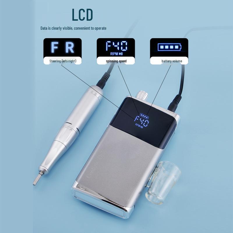 High-Speed Electric Nail Polisher & Grinder, 40,000 RPM for Shaping & Polishing
High-Speed Electric Nail Polisher & Grinder, 40,000 RPM for Shaping & Polishing