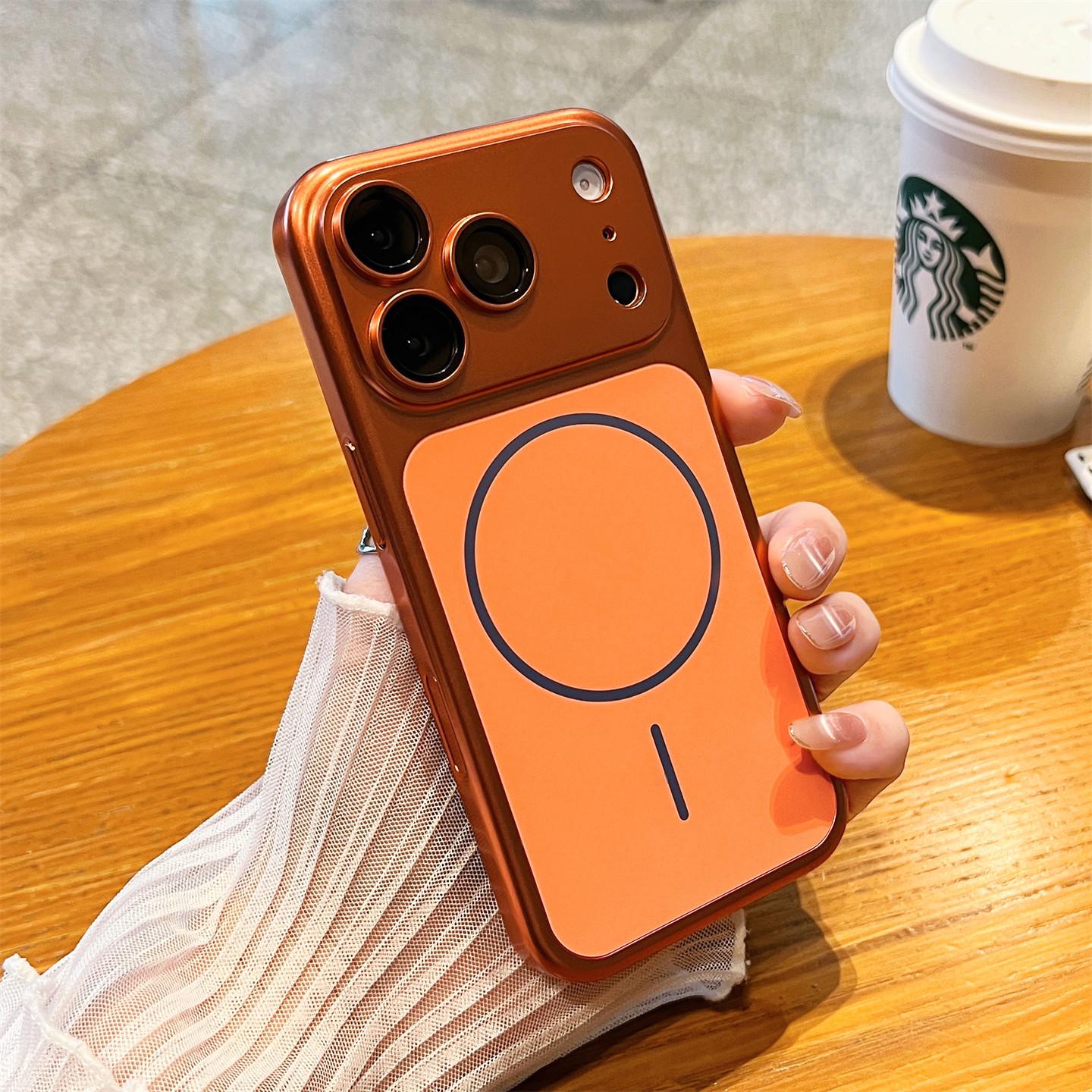 iPhone17 Pro Max Electroplated Magnetic Case with Apple 16 Lens Film Compatibility iPhone 15 Pro Max
iPhone17 Pro Max Electroplated Magnetic Case with Apple 16 Lens Film Compatibility iPhone 15 Pro Max