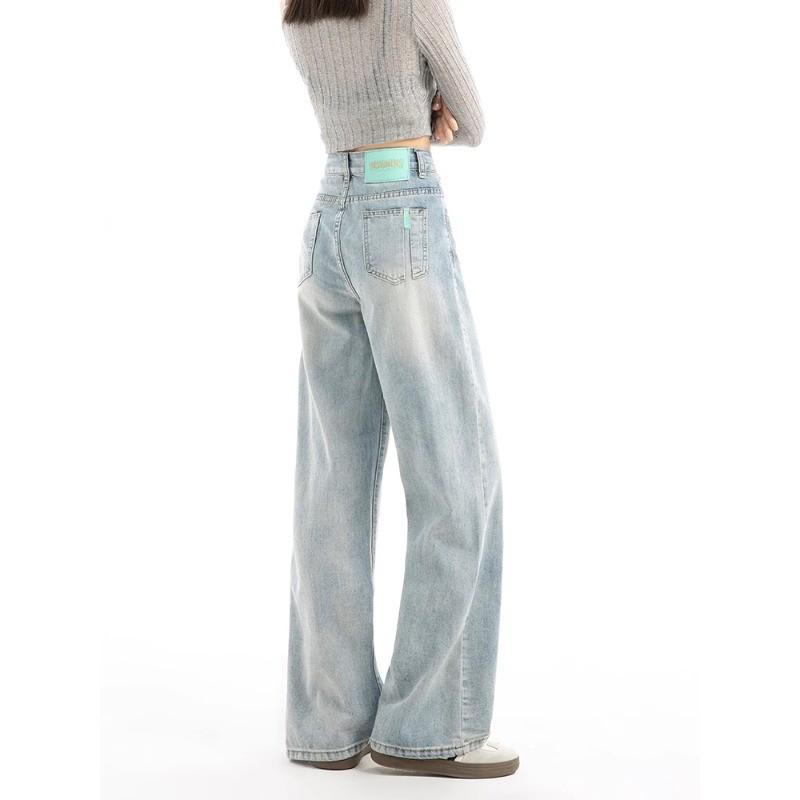 Women s Light Blue High-Waisted Wide-Leg Jeans - Trendy, Loose-Fit, Slimming, Casual Straight-Leg Pants for Spring and Autumn M (47.0-52.5 kg)
Women s Light Blue High-Waisted Wide-Leg Jeans - Trendy, Loose-Fit, Slimming, Casual Straight-Leg Pants for Spring and Autumn M (47.0-52.5 kg)
