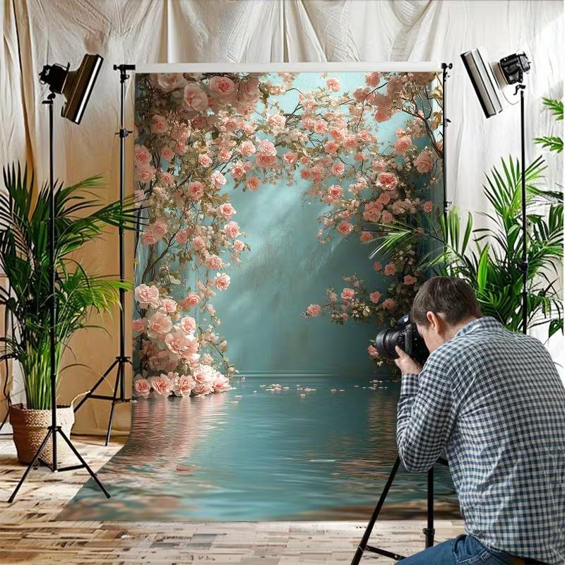 2D Teal Background with Pink Roses & Reflected Water Backdrop 47.2x31.5inch/120*80cm
2D Teal Background with Pink Roses & Reflected Water Backdrop 47.2x31.5inch/120*80cm