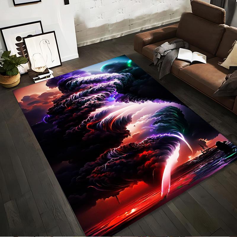 Abstract Tornado Clouds on Sunset Ocean Scene Decorative Carpet Suitable for use as an anti-slip for living room bedroom sofas 40x60cm( 15x23in )
Abstract Tornado Clouds on Sunset Ocean Scene Decorative Carpet Suitable for use as an anti-slip for living room bedroom sofas 40x60cm( 15x23in )