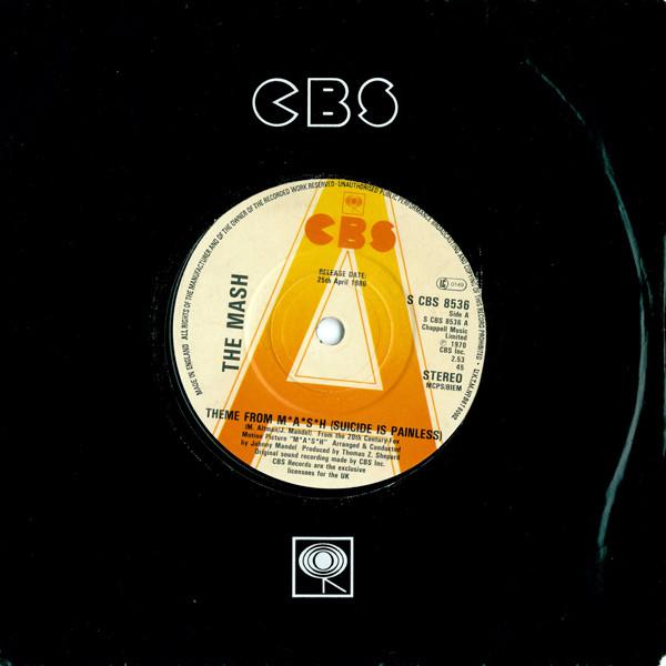 7inch Record MASH - Theme From M*A*S*H (Suicide Is Pain SCBS8536PROMO CBS 1980 UK Soundtracks & Musicals Used
7inch Record MASH - Theme From M*A*S*H (Suicide Is Pain SCBS8536PROMO CBS 1980 UK Soundtracks & Musicals Used