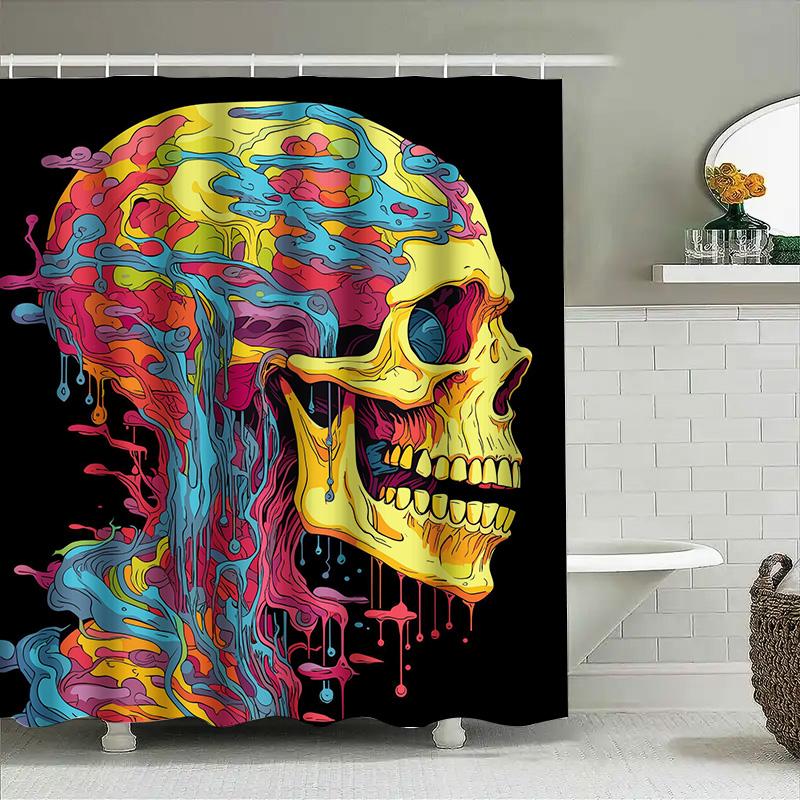 Tuniu Psychedelic Skull Shower Curtain Vibrant Colorful Art Bathroom Decor Unique Design W60H190(CM)-1 Pcs
Tuniu Psychedelic Skull Shower Curtain Vibrant Colorful Art Bathroom Decor Unique Design W60H190(CM)-1 Pcs