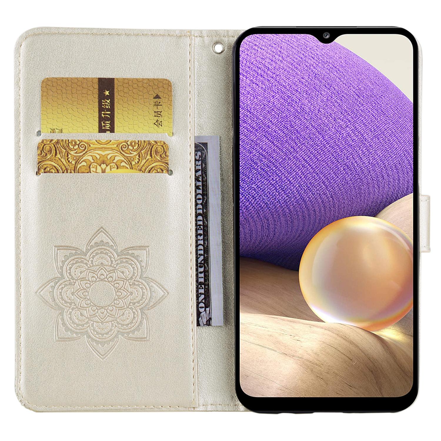 For Samsung Galaxy A15 4G Case Leather Wallet Owl Flower Imprinted Cell Phone Cover Gold
For Samsung Galaxy A15 4G Case Leather Wallet Owl Flower Imprinted Cell Phone Cover Gold