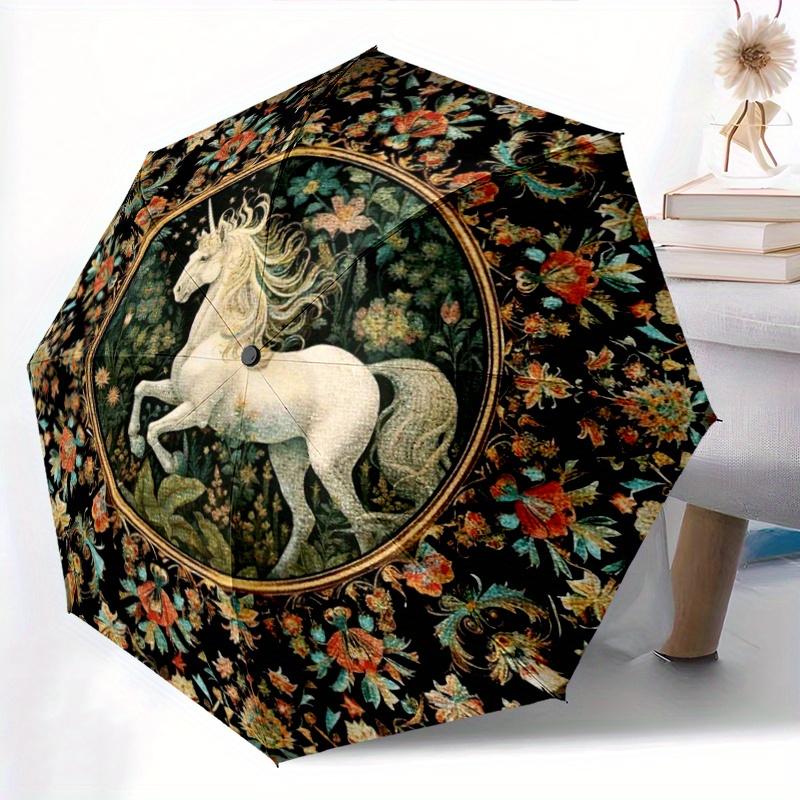 Flowers Magical Unicorn Umbrella with Automatic Open/Close - Elegant White Unicorn, Sturdy Iron Frame & Lightweight, Foldable (as the picture,Iron&8K)
Flowers Magical Unicorn Umbrella with Automatic Open/Close - Elegant White Unicorn, Sturdy Iron Frame & Lightweight, Foldable (as the picture,Iron&8K)