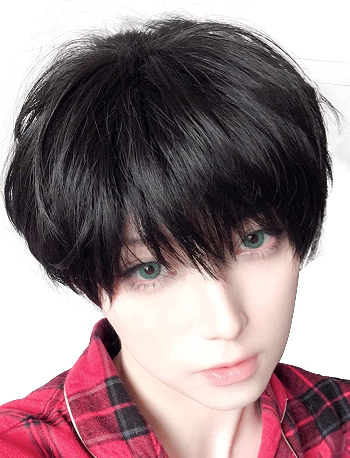 Перука нового покоління для чоловіків, коротка, стильна, з волоссям, що виглядає натурально, термостійка, з підставкою, гребінцем та сіткою (чорний, AG28)
Перука нового покоління для чоловіків, коротка, стильна, з волоссям, що виглядає натурально, термостійка, з підставкою, гребінцем та сіткою (чорний, AG28)