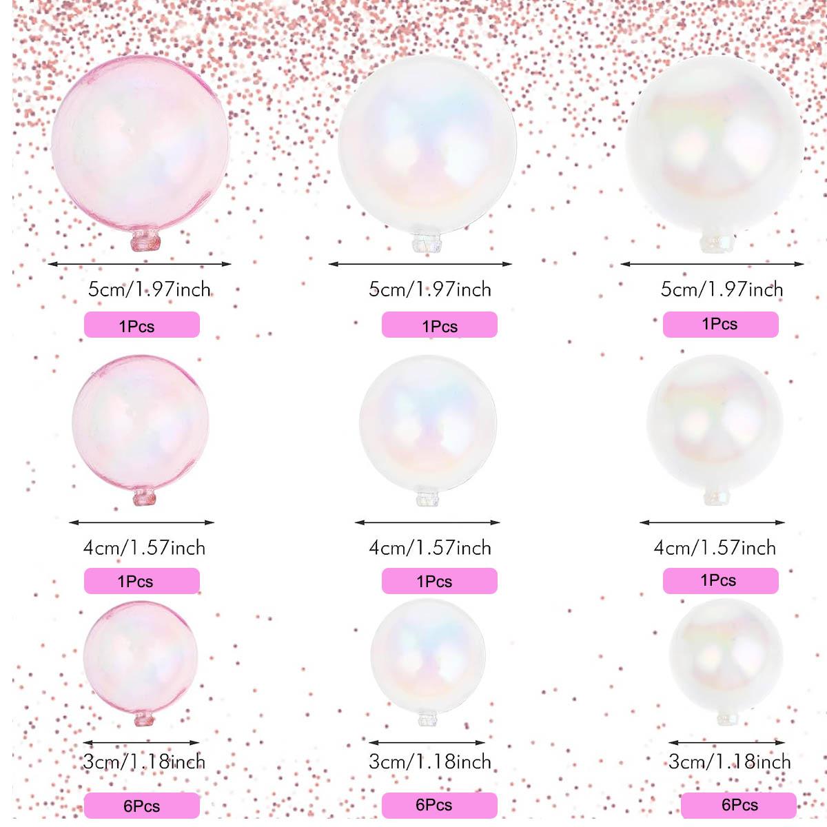 24Pcs Colorful Bubble Decorations Bubble Balls Cupcake Topper Set DIY Decor for Wedding Anniversary Baby Shower Birthday Party
24Pcs Colorful Bubble Decorations Bubble Balls Cupcake Topper Set DIY Decor for Wedding Anniversary Baby Shower Birthday Party