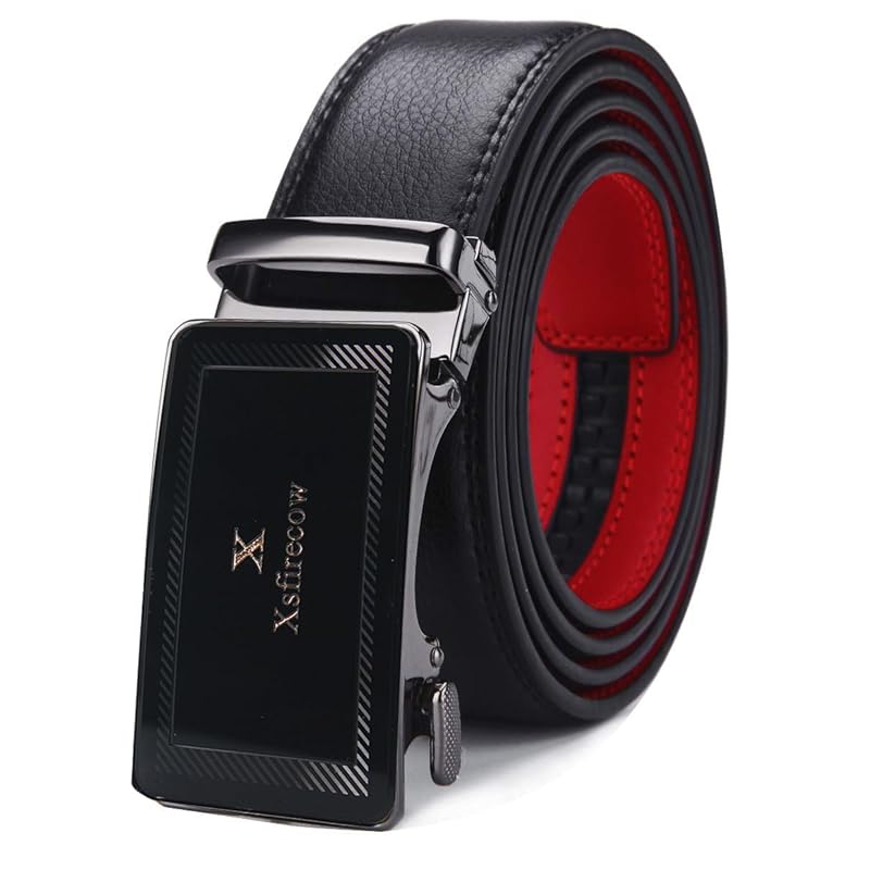 XsFireCow belt men s auto lock Fashionable black Auto lock type black buckle leather gentleman No hole business casual 130cm (Black-04)
XsFireCow belt men s auto lock Fashionable black Auto lock type black buckle leather gentleman No hole business casual 130cm (Black-04)