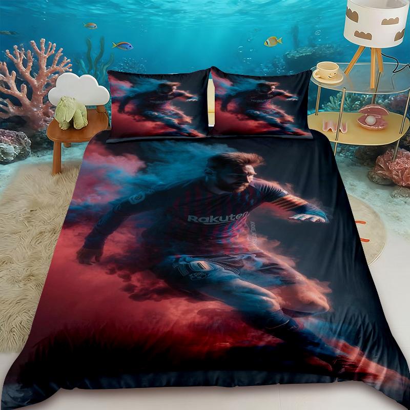 Duvet Cover Fashion Football Messi Printing Bedding Set Duvet Cover Comforter Bed Youth Kids Girl Boys Luxury Birthday Gift 135x200cm
Duvet Cover Fashion Football Messi Printing Bedding Set Duvet Cover Comforter Bed Youth Kids Girl Boys Luxury Birthday Gift 135x200cm