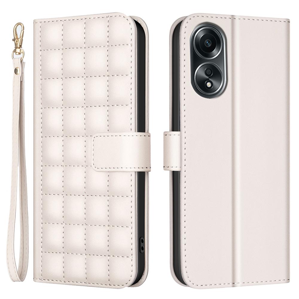 For Oppo A58 4G Case Square Grid Pattern Leather Wallet Phone Cover Beige
For Oppo A58 4G Case Square Grid Pattern Leather Wallet Phone Cover Beige