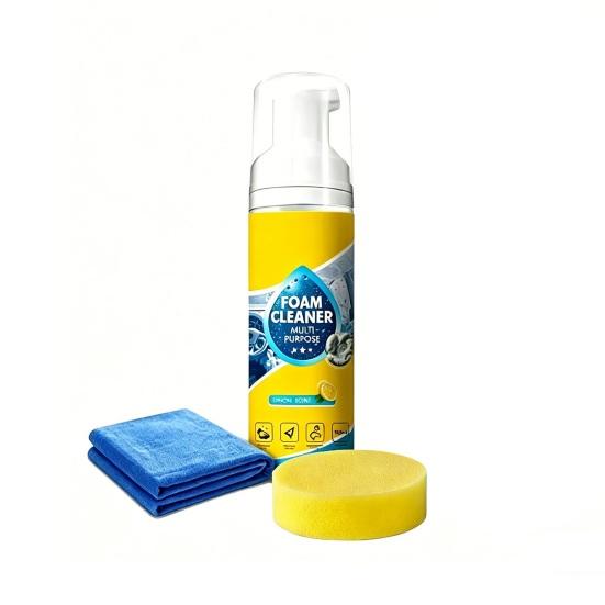 Multifunctional Foam Cleaner Rinse-Free Deep Cleaning Spray with Cleaning Sponge Towel for Car
Multifunctional Foam Cleaner Rinse-Free Deep Cleaning Spray with Cleaning Sponge Towel for Car