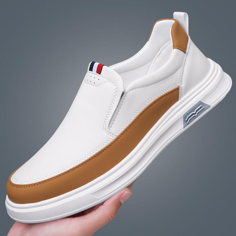2025 new leather men s casual leather shoes trend fashion British board shoes daily versatile one pedal white shoes 44
2025 new leather men s casual leather shoes trend fashion British board shoes daily versatile one pedal white shoes 44