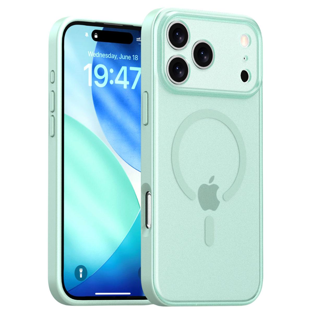 For iPhone 17 Pro Max Case Compatible with MagSafe Skin Feel Frosted PC+TPU Phone Cover
For iPhone 17 Pro Max Case Compatible with MagSafe Skin Feel Frosted PC+TPU Phone Cover