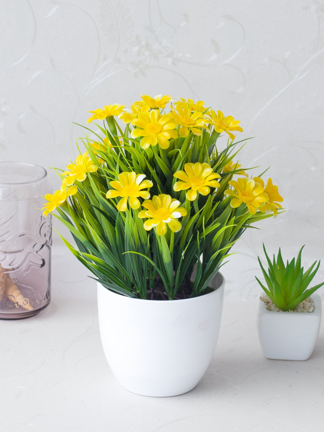 1шт пластиковый искусственный цветок в горшке, поддельный орнамент в горшке для украшения стола
1шт пластиковый искусственный цветок в горшке, поддельный орнамент в горшке для украшения стола