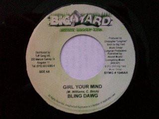 7inch Record CE CILE, BLING DAWG - Give It To Me / Girl Your MInd BYMG1046 Big Yard Music 2003 Jamaica Reggae, Ska & Dub Used
7inch Record CE CILE, BLING DAWG - Give It To Me / Girl Your MInd BYMG1046 Big Yard Music 2003 Jamaica Reggae, Ska & Dub Used