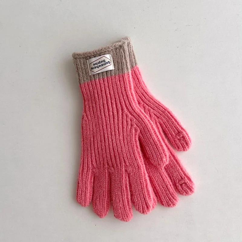 Winter Wool Kids Solid Gloves Thicken Children Baby Plush Furry Full Finger Knitted Mittens Autumn Outdoor Hand Warmer for 6-12Y рожевий
Winter Wool Kids Solid Gloves Thicken Children Baby Plush Furry Full Finger Knitted Mittens Autumn Outdoor Hand Warmer for 6-12Y рожевий