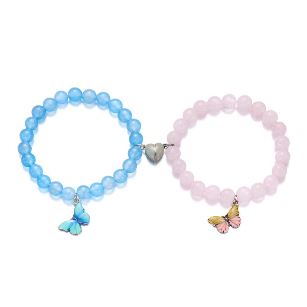 2Pcs/Set Pendant Magnetic Bracelets Luminous Heart Beaded Bracelet Cute Couple Bracelets Men розовый/чёрный
2Pcs/Set Pendant Magnetic Bracelets Luminous Heart Beaded Bracelet Cute Couple Bracelets Men розовый/чёрный