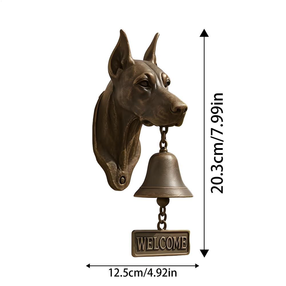 Outdoor Dinner Bell Dog Head Shape Welcome Doorbell Vintage Farmhouse Doorbell for Front Door Garden Sheds Cottage Retreats
Outdoor Dinner Bell Dog Head Shape Welcome Doorbell Vintage Farmhouse Doorbell for Front Door Garden Sheds Cottage Retreats