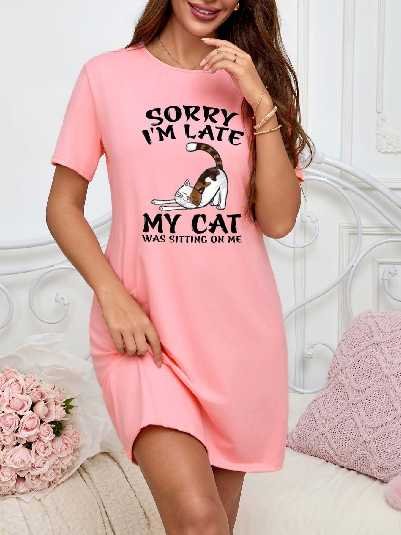 Женское платье с принтом, длинное, для ношения на улице, домашняя одежда для сна S 
Женское платье с принтом, длинное, для ношения на улице, домашняя одежда для сна S