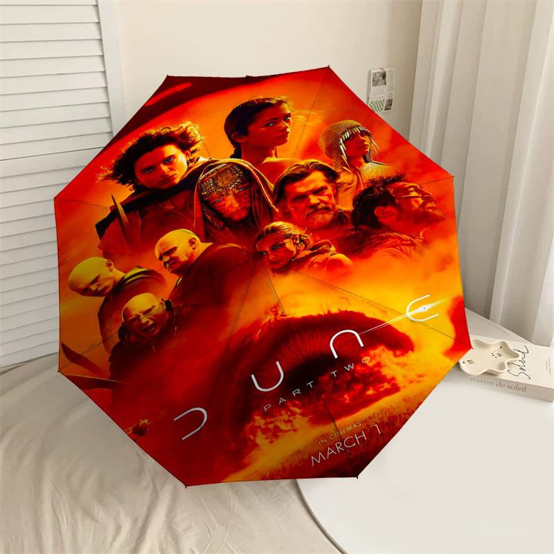 1pc Dune Part Two Automatic Open/Close Umbrella Compact Folding Umbrella with 8-Rib Shaft lightweight esign, for Women/Men1199A
1pc Dune Part Two Automatic Open/Close Umbrella Compact Folding Umbrella with 8-Rib Shaft lightweight esign, for Women/Men1199A