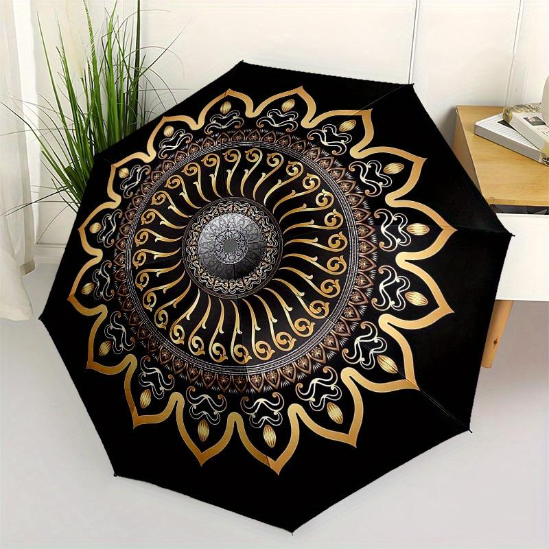 1pc Golden Mandala Pattern Umbrella with Plastic Handle,Suitable for All Seasons Home Travel Outdoor UmbrellaM1241
1pc Golden Mandala Pattern Umbrella with Plastic Handle,Suitable for All Seasons Home Travel Outdoor UmbrellaM1241