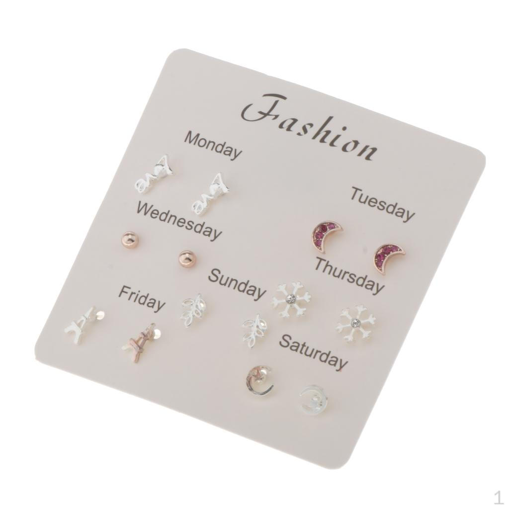 7 Pairs Fashion Stud Dangle Earrings Chic Set Delicate Style03
7 Pairs Fashion Stud Dangle Earrings Chic Set Delicate Style03